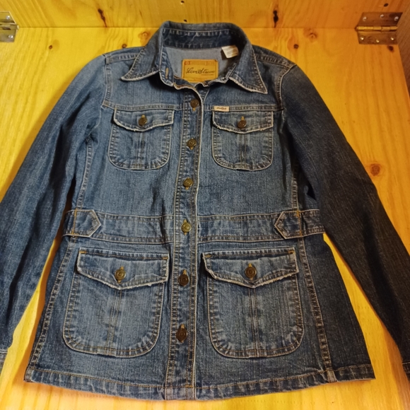 Levi Strauss Signature Ladies Button Front Jean Jacket-Name Detailing, SP - Picture 2 of 12